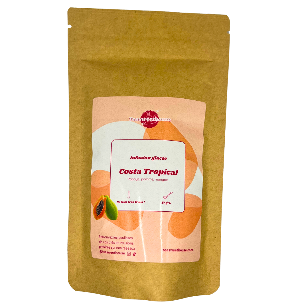 infusion glacee costa tropical papaye pomme mangue sachet vrac